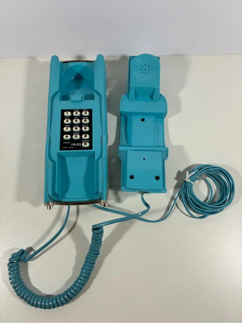 Vintage Telemania 1957 Chevy Bel Air Car Telephone Teal Aqua Blue ‘57 Chevrolet